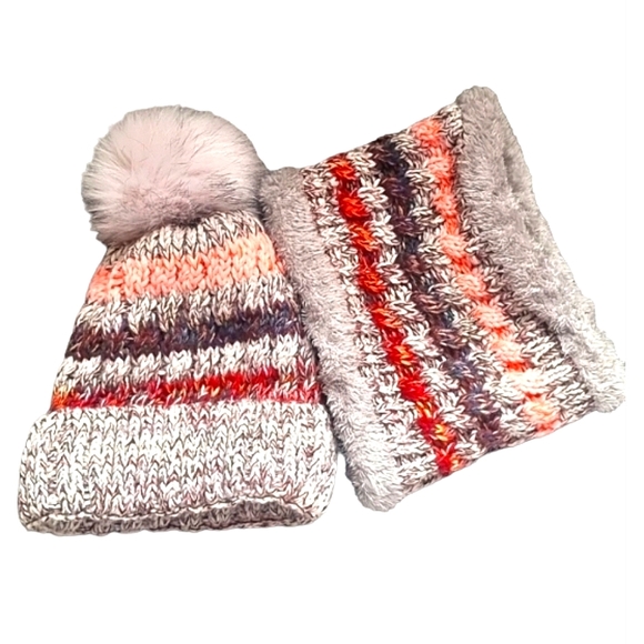 2pc Winter Knitted Hat & Scarf - Picture 2 of 7